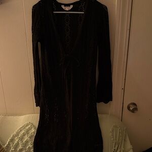 No Boundaries Black Knitted Cardigan